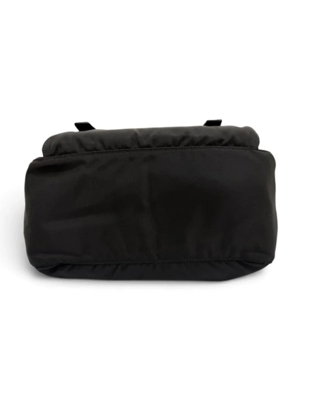 Prada Nylon Leather Re-Nylon Shoulder Bag Black
